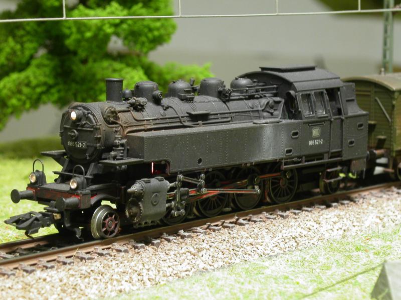 086 521-2 von Mrklin auf der HO Modul-Anlage des ECSV
F.Liechtenstein im Juni 2006