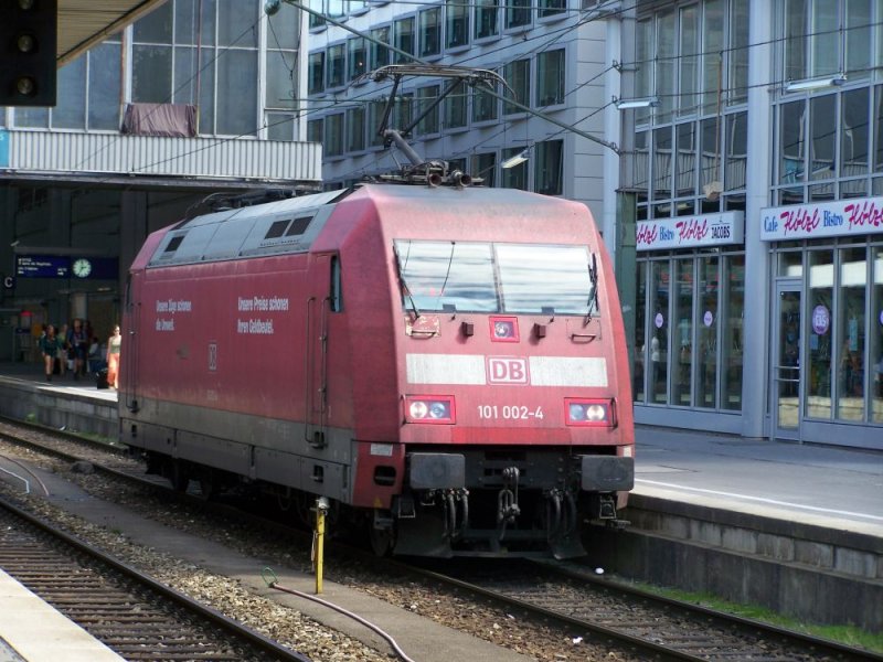 101 002 PEP (or) auf Solotour in Mnchen Hbf am 15.08.2007