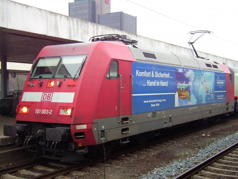 101 003-2 am Hannover Hauptbahnhof den 19.02.2009