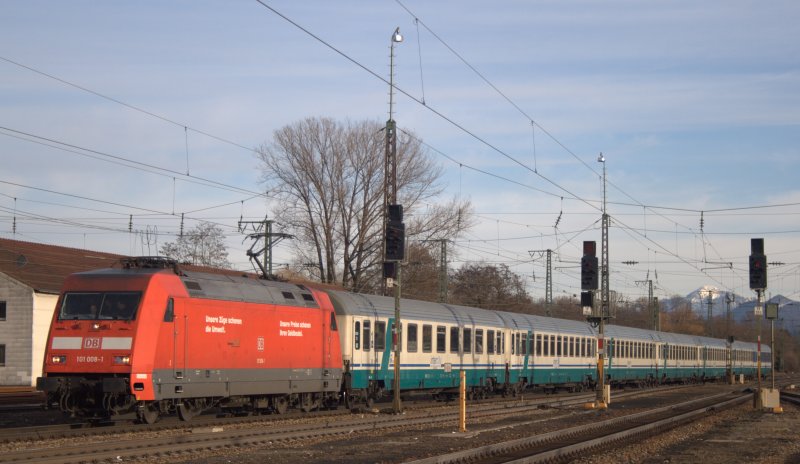 101 008 am 15.02.08 in Rosenheim. Gru an alle wo auf der Lok waren ;)
