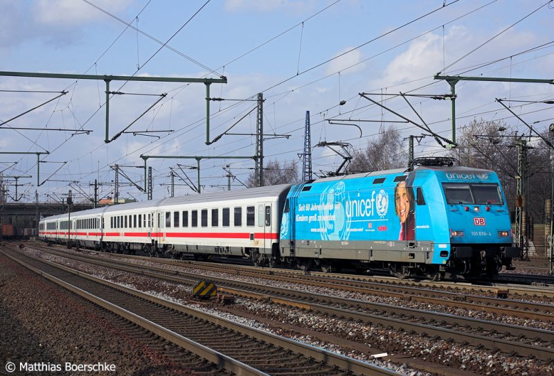 101 016-4 in Hmb.Harburg am 29.03.08.