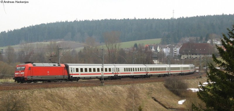 101 029-7 mit dem IC 2006 am km 69,8 5.4.08