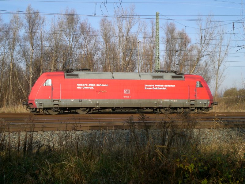 101 032 am 30.11.2006 in Brandenburg HBF abgestellt.