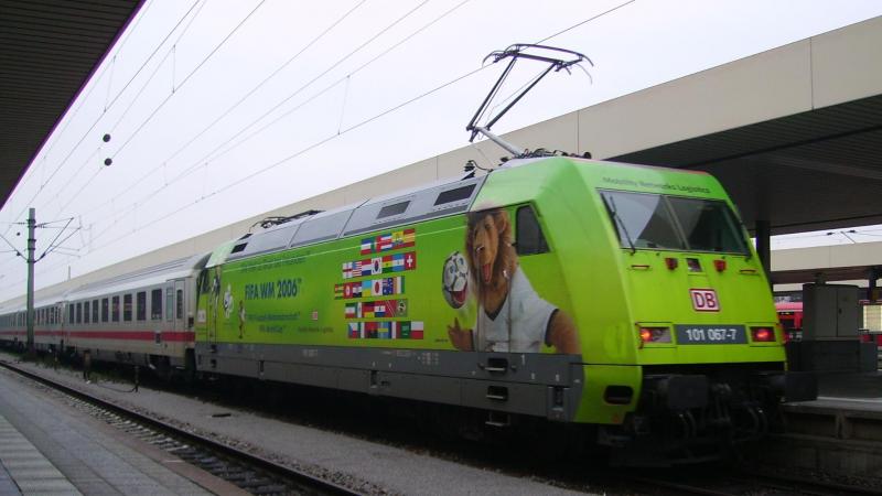 101 067 am 7.1.06 in Mannheim Hbf .