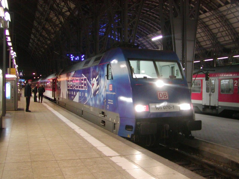 101 070 Adler am 10.1.2007 in Frankfurt/Main Hbf