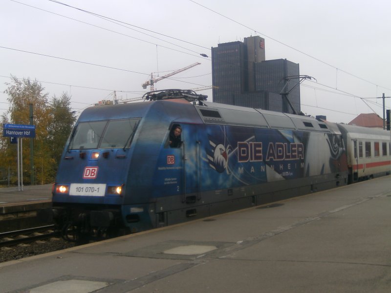 101-070 Die Adler in Hannover HBF Auf dem Weg nach Bad Bentheim