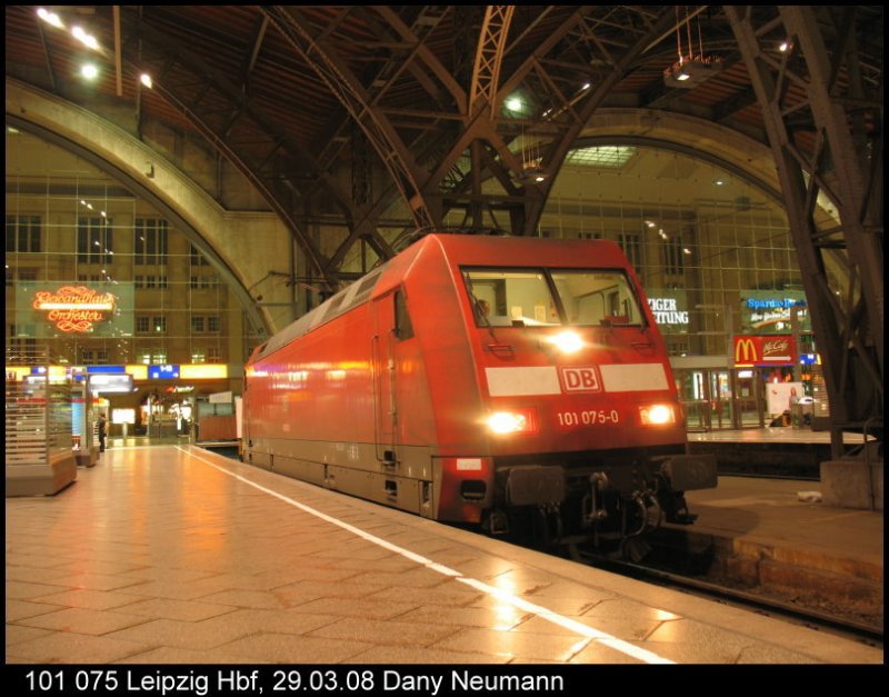 101 075 am 29.03.08 in Leipzig Hbf.