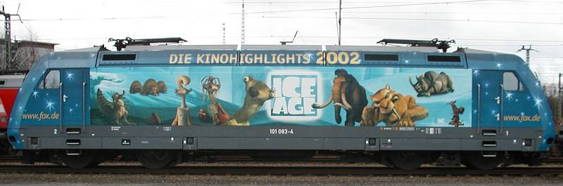 101 083-4 im Ice-Age - Look (12.02.2002 Hmb-Eidelstedt)