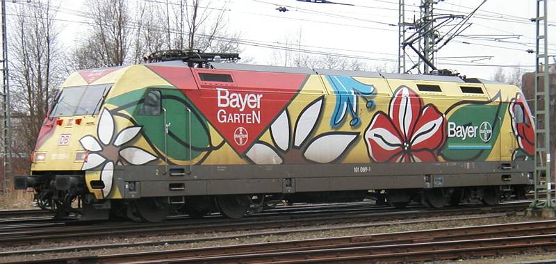 101 089-1 im Bayer-Garten - Look (12.02.2002 Hmb-Eidelstedt)