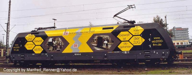 101 141-0 im September 2001 in HH-Eidelstedt.
Bildrechte: m.renner.berlin@web.de
