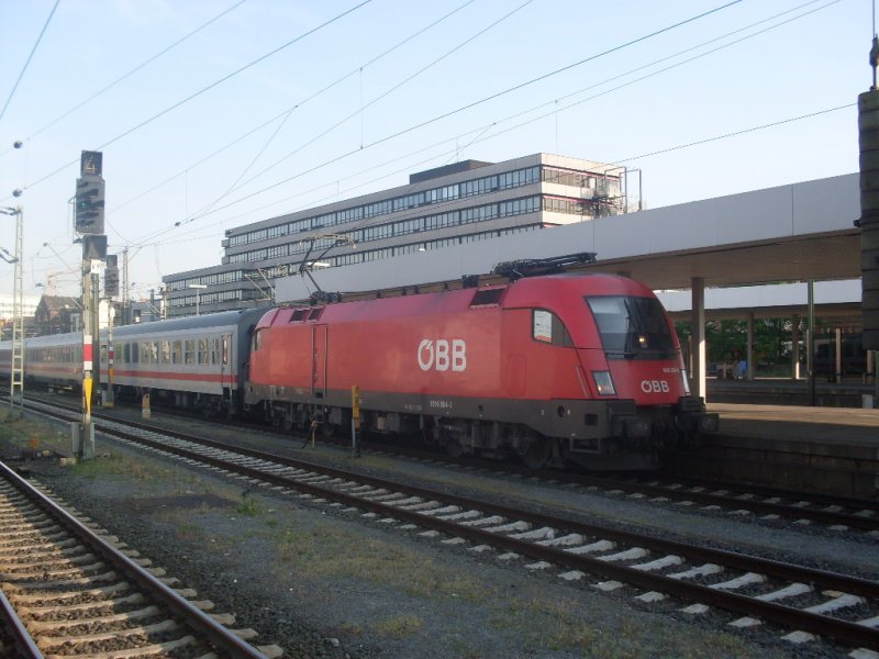 1016 004-2 mit dem IC 2082(K�nigssee von BErchtesgarden nach Hamburg Altona in Hannover HBF mit 105 min+