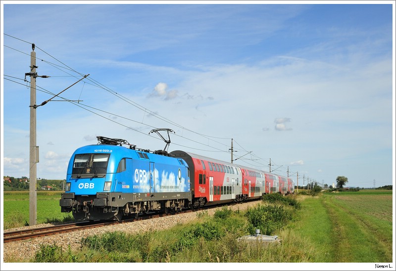 1016.023 (Kyoto) mit dem REX7120. Nhe Gaisruck, 30.8.2009.