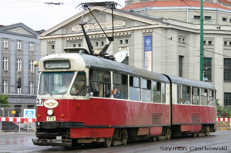 102Na - Wagen 172 Linie 37 in Katowice am 06.08.2006