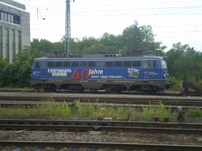 1042 520  40 Jahre Eisenbahn Kurier  abgebgelt in Karlsruhe. 