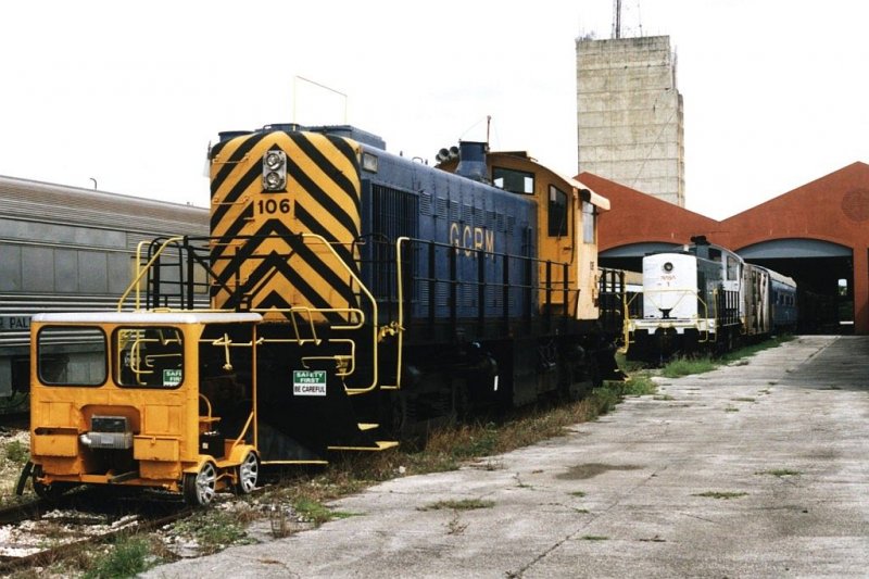106 (ex-Savannah River Site Railroad, Baujahr: 1951) auf der Gold Coast Railway Museum in Miami am 6-9-2003. Bild und scan: Date Jan de Vries.