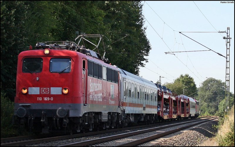 110 169 mit dem Mezug nach Rheydt am Esig Geilenkirchen 5.8.2009