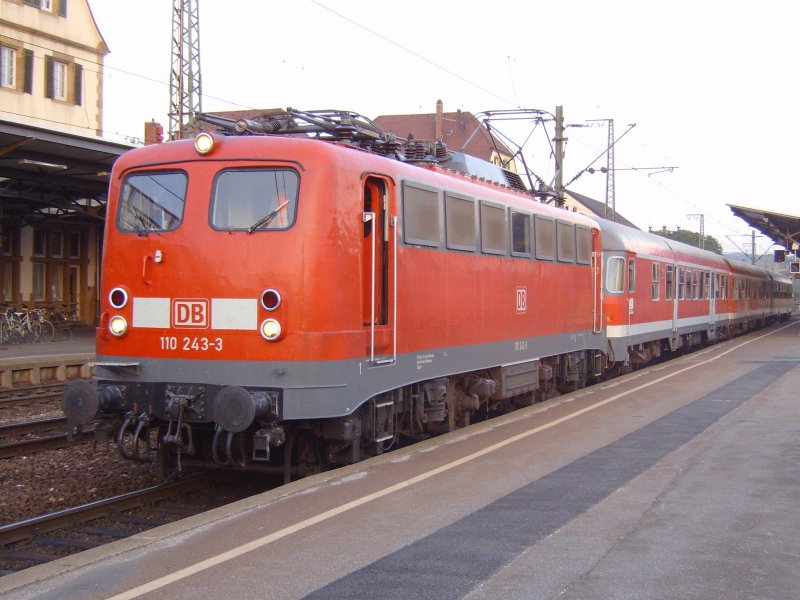 110 243-3 in Plochingen am 21.07.2006