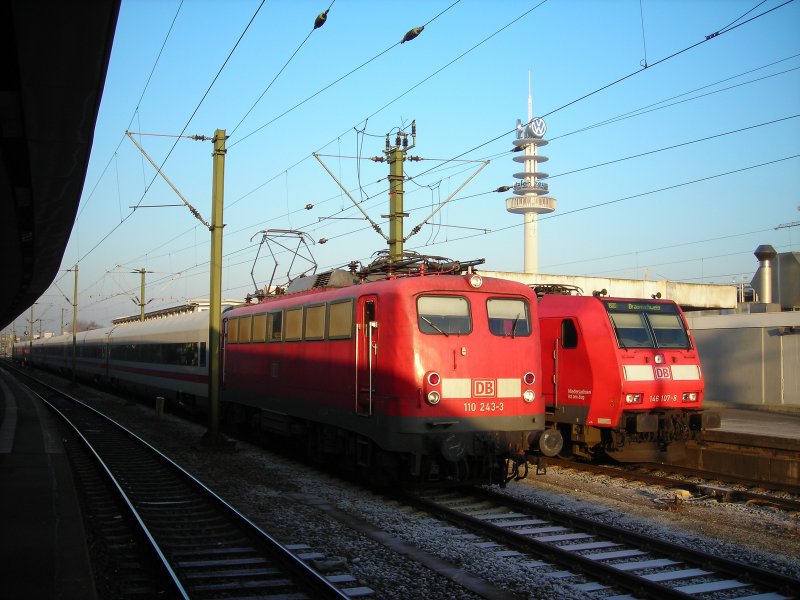 110 243 mit dem Metropolitan und 146 107 mit dem RE nach Braunschweig in hannover HBF (31.12.08)