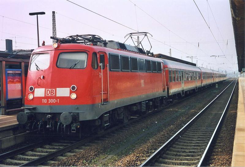 110 300 mit RE Koblenz Mannheim in Homburg.
