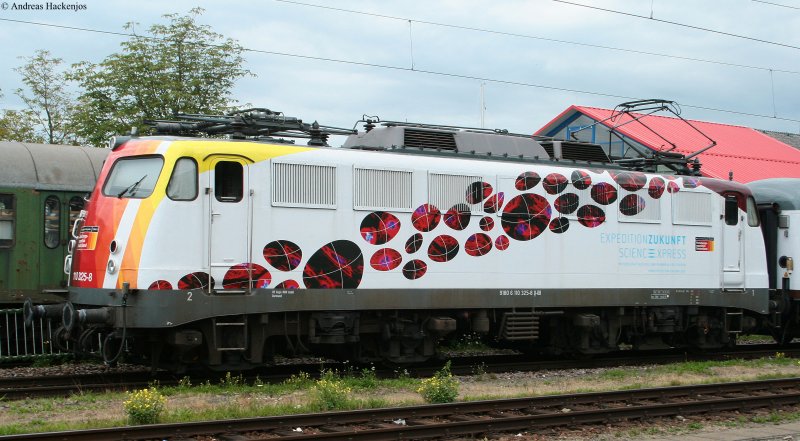 110 325-8 mit dem Science Express in Konstanz 30.7.09