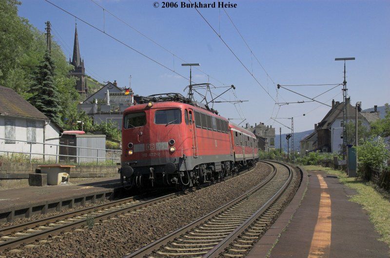 110 432 mit einer RB am 17.6.2006 in Lorchhausen