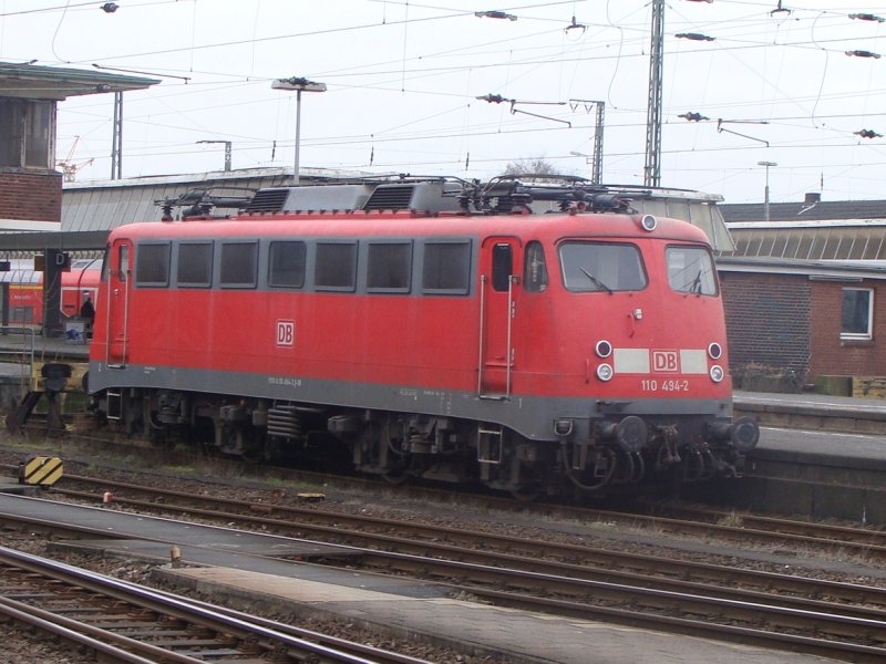 110 494  am 24.2.2009 in Mnster (Westf.) Hbf.