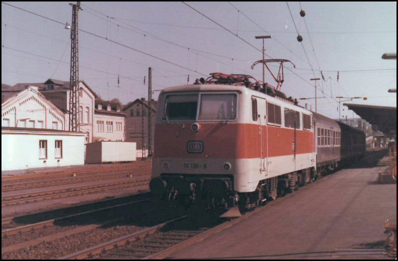 111 136, Siegen Hbf, 17.04.1981