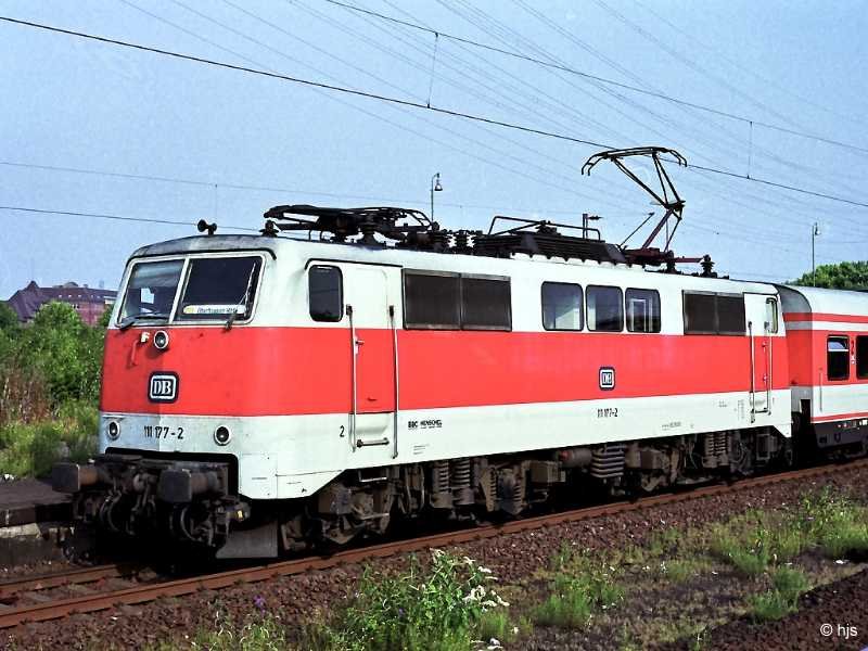 111 177 in M�lheim (Ruhr) West (30. Juli 1992)