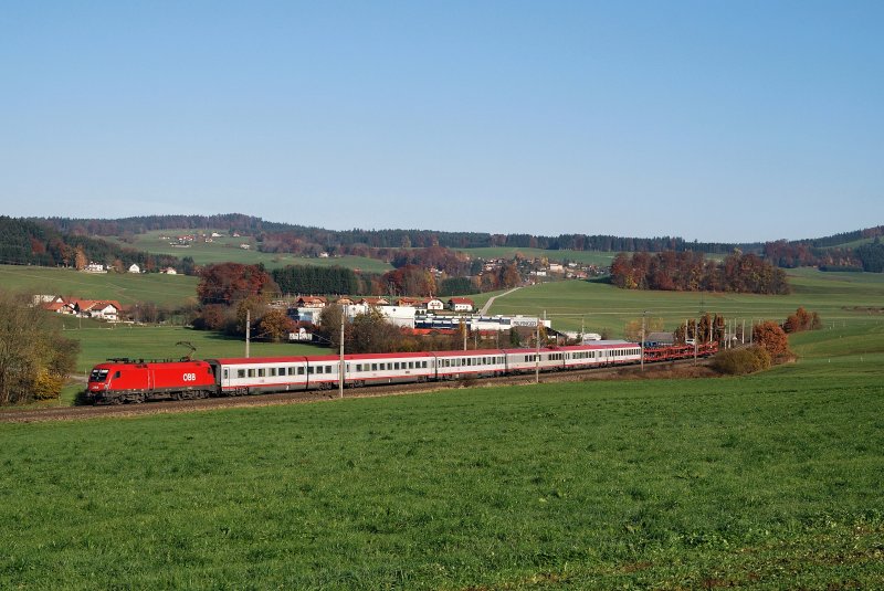 1116 008 mit OEC 662 bei Weng (05.11.2007)