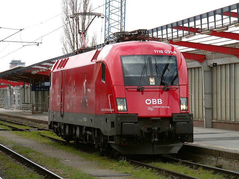 1116 031 EM Lok  Trkei  ist auf dem Weg in die Traktion Wien Sd. (18.3.2008)