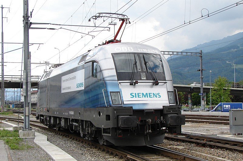 1116 038-8 (BB)Siemens Werbelok am 10.05.08 in Buchs SG
