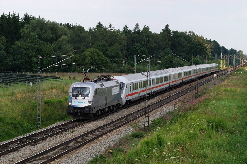 1116 038 (Siemens) mit IC 2094 vor Althegnenberg (14.07.2008)