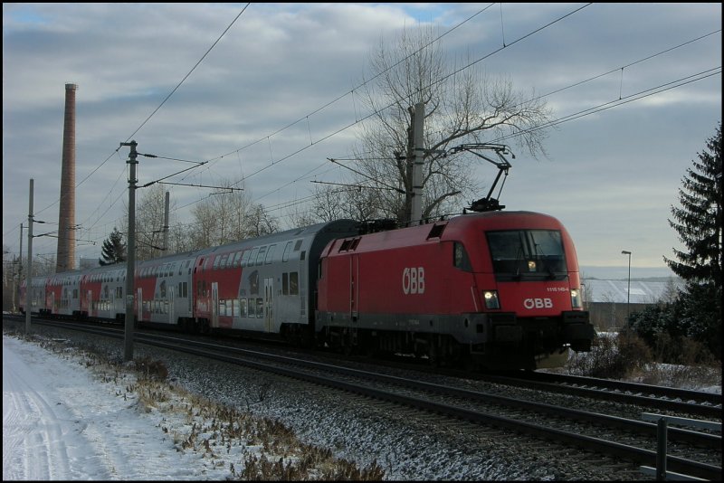 1116-143 Auf dem Weg nach Payerbach. 04.01.2009