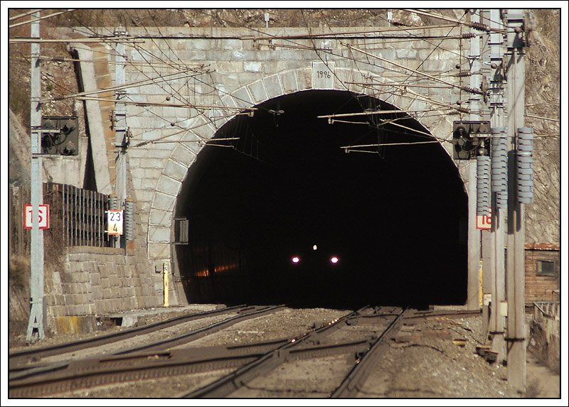 1116 202 (ok - kann man jetzt natrlich nicht erkennen ;-) kurz vor dem Verlassen des Galgenbergtunnel vor St. Michael in der Obersteiermark am 6.3.2008.