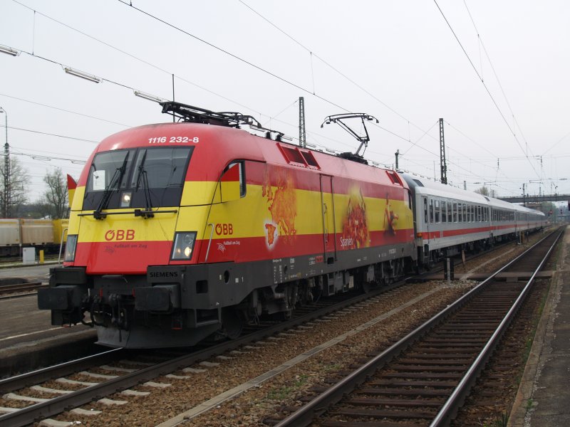 1116-232 am 12.04.2008 in Rosenheim mit IC 2083