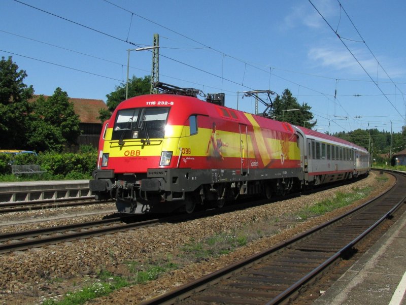 1116 232 mit einem OEC am 7.8.2008 in Bad Endorf.