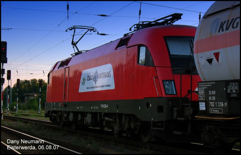 1116 234 steht hier auf Abfahrt wartend im Bahnhof Elsterwerda am 06.08.07.