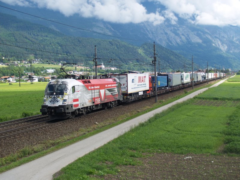 1116-246 am 30.05.2009 mit Rola richtung Brenner bei Schwaz