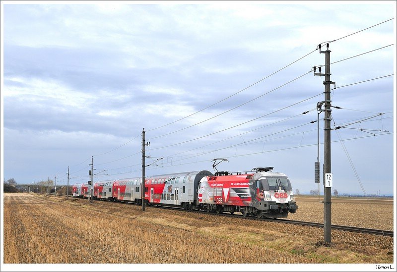 1116 246 (Bundesheer) pendelte am 15.3.2009 den ganzen Tag zwischen Stockerau und Krems. Hier mit dem REX 7118.