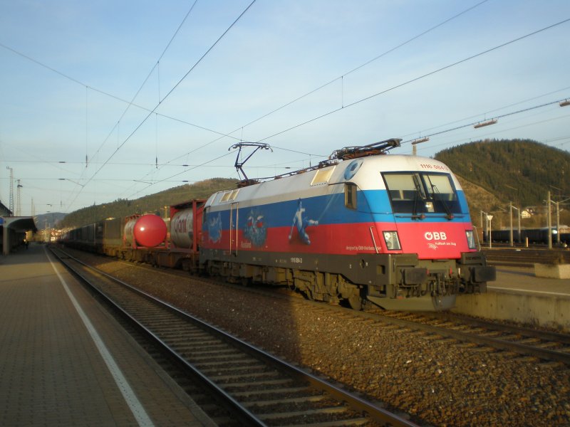 1116.084  Russland  beim Lokfhrerwechsel in Knittelfeld (23.02.2008)