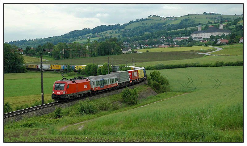 1116.103 mit einer Rola im Schlierbacher Bogen, zwischen Schlierbach und Kirchdorf an der Krems am 17.5.2007.