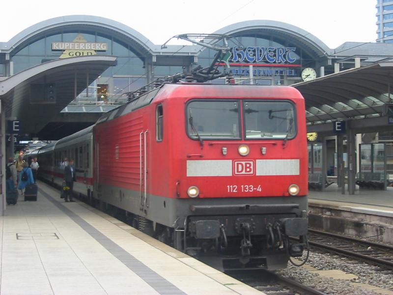 112-133 mit ihrem IC von Wiesbaden nach Frankfurt a. M. und zurck am 9.8.2005 in Mainz Hbf, das ist zwar eine kurze IC Linie aber es gibt sie.