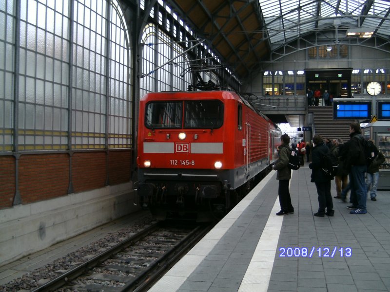 112 145 beim rangieren in Lbeck am 13. Dezember.