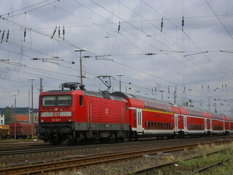 112 163-1 mit RE7 von Rheine nach Hagen.(03.08.2008) 