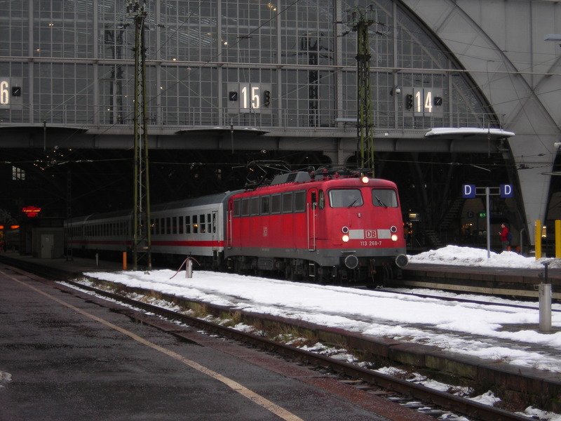 113 268 mit IC1934 in Leipzig HBF am 18.1.09
