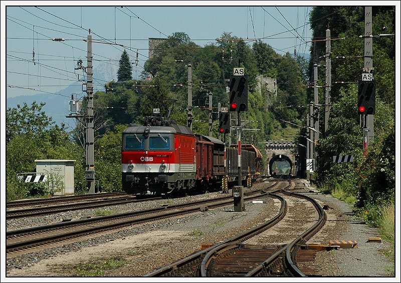 1144 248 kurz nach dem Stadttunnel zw. Ratten-Kramsach und Brixlegg, aufgenommen am 16.7.2007.