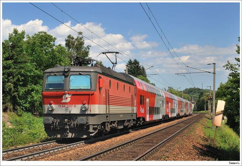1144.287 mit REX1624, Pressbaum, 13.6.2009