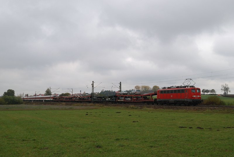 115 154 mit AZ 1367 bei Hattenhofen (24.10.2007)