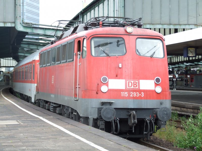 115 293 am 21.6.09 in Duisburg Hbf