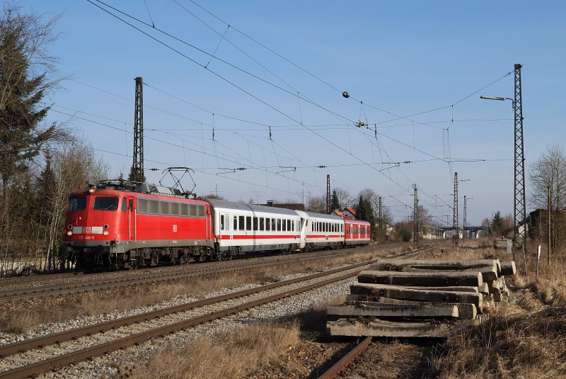 115 346 mit PbZ-D 2410  in Haspelmoor (23.02.2008)